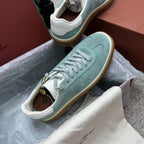 LP sneaker unisex style light aqua sheepskin mix suede 384720