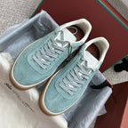 LP sneaker unisex style light aqua sheepskin mix suede 384720