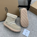 UGG 25ss Ankle Boots Taupe Sheep Fur Suede 523105