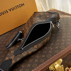 DUO CROSSBAG 42 IN BROWN MONOGRAM CANVAS