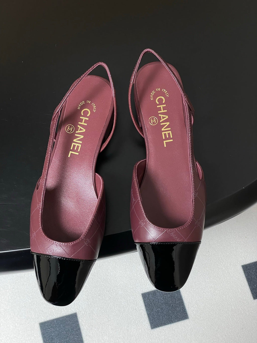 CC 25P Burgundy Quilted Calfskin