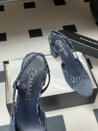 CC 25P Blue Black Quilted Denim