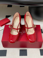 Viv 25 Mary Jane 60 Red Patent Calf Leather 247885