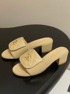 CC 25F Sandal Heel 5cm Quilted