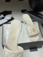 CC 25F Sandal Heel 5cm Quilted