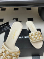 CC 25 Mule 5cm White Sheepskin 364719