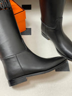 HM Jumping Boots Black Kelly Buckle Calfskin 423264