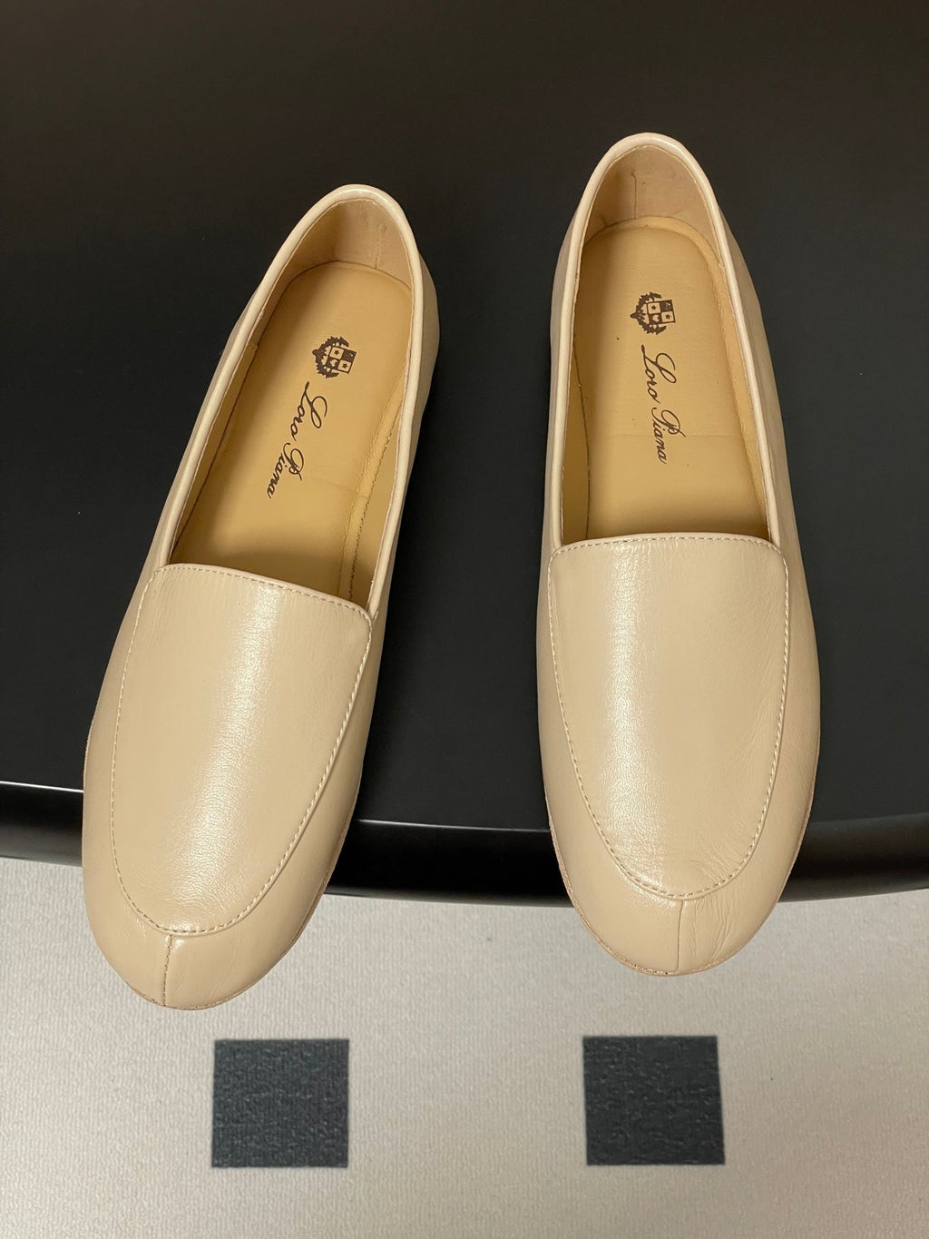 LP Anton Walk Loafers Light Beige Sheepskin 474799