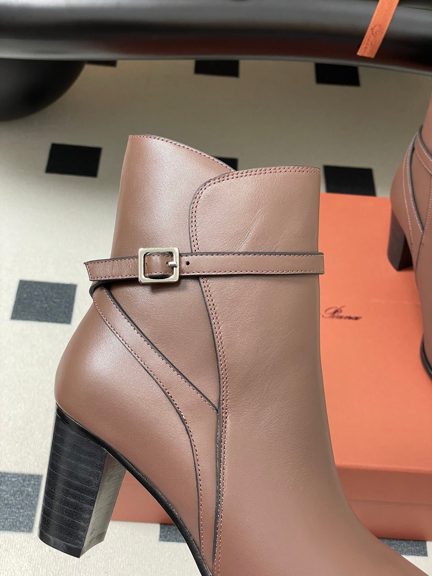 LP Felicity Ankle Boots 70mm Light Brown Cowhide 440311