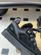 UGG Lowmel Sneaker Black Suede Mesh 522214