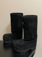 Balenciaga High Snow Boots Black Suede 535033