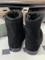 Balenciaga Low Snow Boots Black Suede 535036