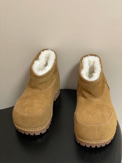 Balenciaga Snow Boots Beige Suede 535037