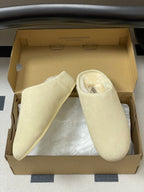 UGG Elea Slip-On Sandals Light Beige Wool Suede 525948