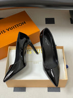 LV GALA High Heels Series Shoes 85mm Black Patent Leather 534542