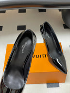 LV GALA High Heels Series Shoes 85mm Black Patent Leather 534542