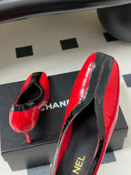 CC 26 Crocodile-embossed Pump Red mix Black Calfskin 593367