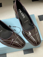 PRA 26SS Pump 70 Chocolate Brown Cowhide 593842