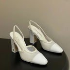 CC 26s Slingback 95 White Mesh Fabric Sheepskin 649441