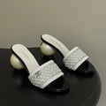 CC 26s Pearl Sandals 70 White Patent Leather 649539