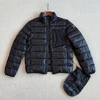 MC 2025 Short Down Jacket Black Gloss Polyester