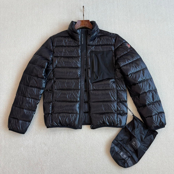 MC 2025 Short Down Jacket Black Gloss Polyester