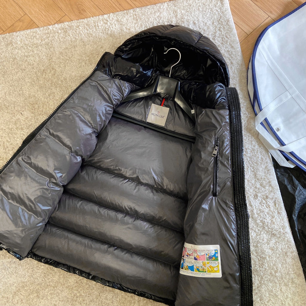 Moncler 2025 Maya Jacket Black Nylon Down