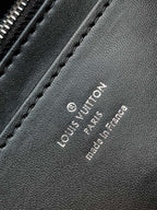 LV WOC Go-14 20cm White Black Blue Sheepskin Metal HW
