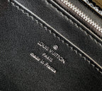 LV GO-14 MM 23cm Black Patent Leather Metal HW