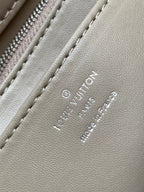 LV GO-14 MM 23cm Taupe Gray Lambskin Metal HW