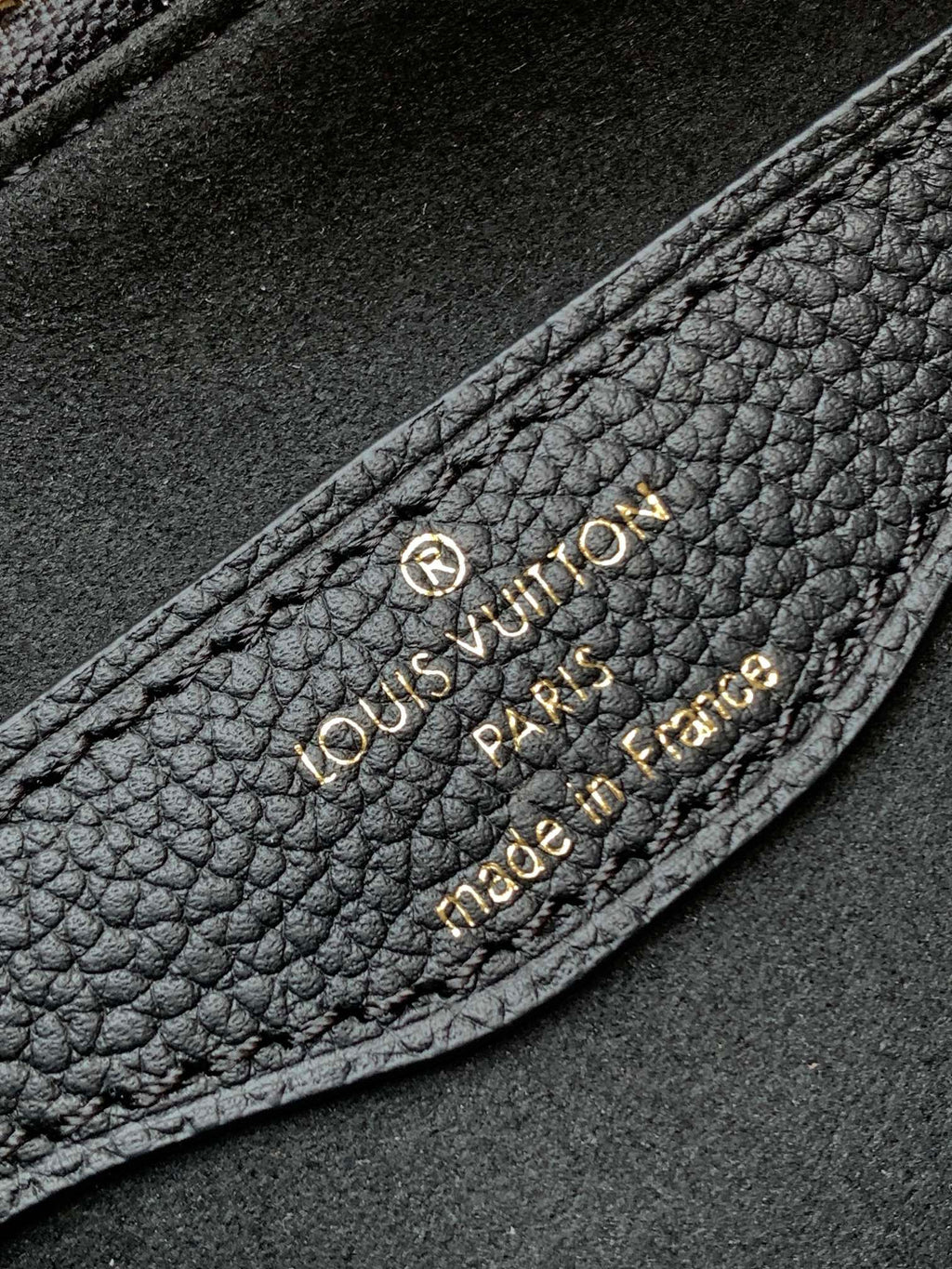 LV Boulogne PM 29cm Black Monogram Shadow Embossed Cowhide GHW