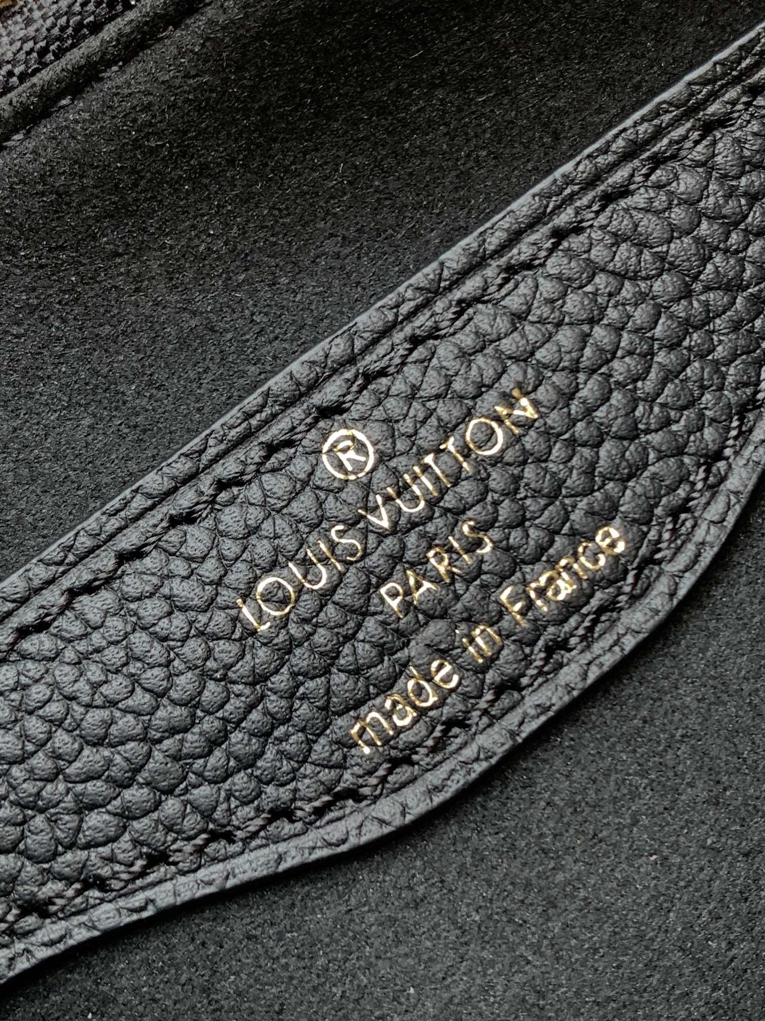 LV Boulogne PM 29cm Black Monogram Shadow Embossed Cowhide GHW