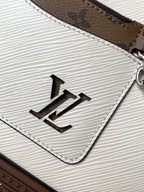 LV Hopscotch Bag 25cm White Grained Epi Cowhide Sliver HW