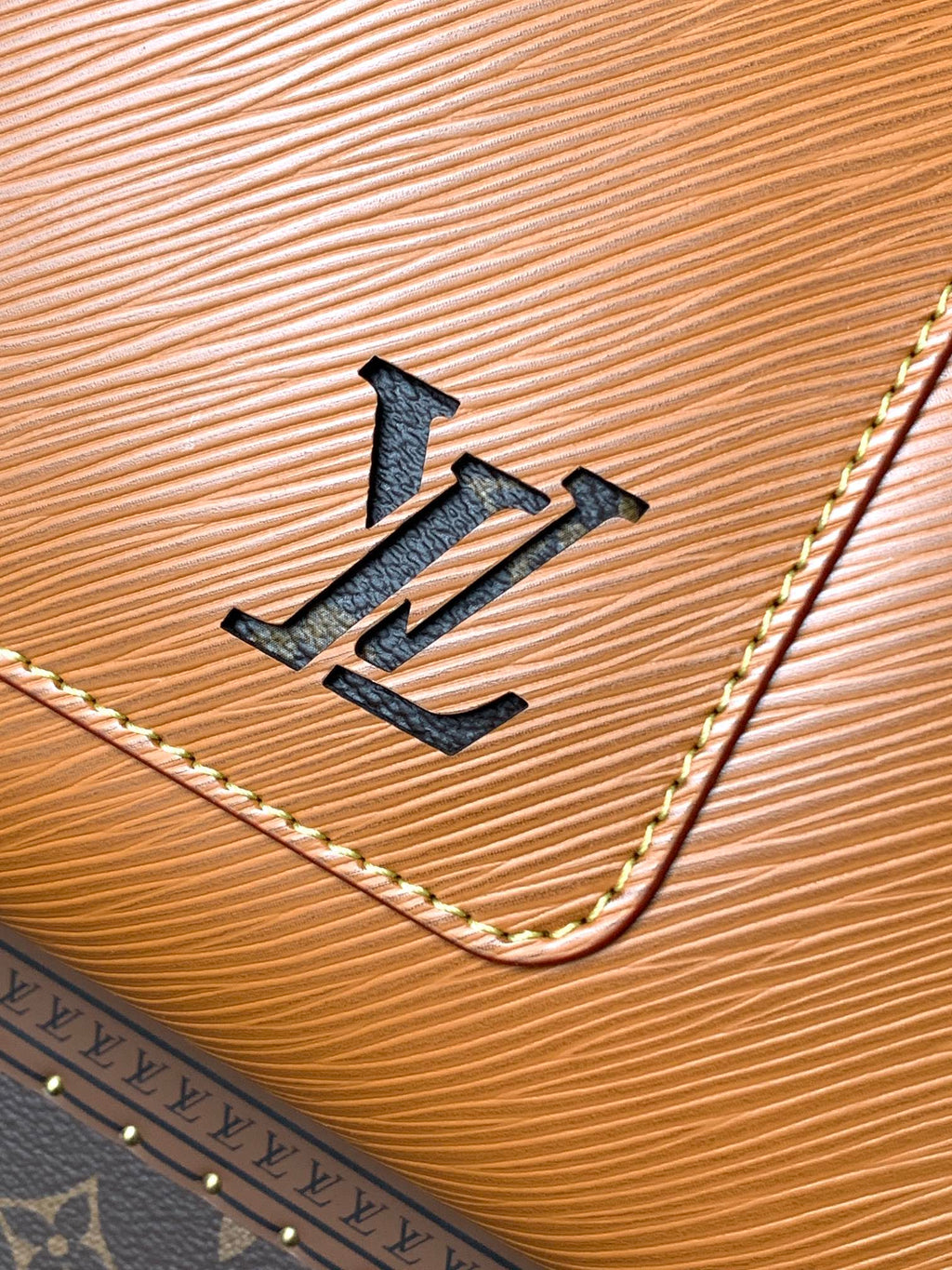 LV Marelle 30cm Tote Bag Caramel mix Brown Epi grain leather 241072