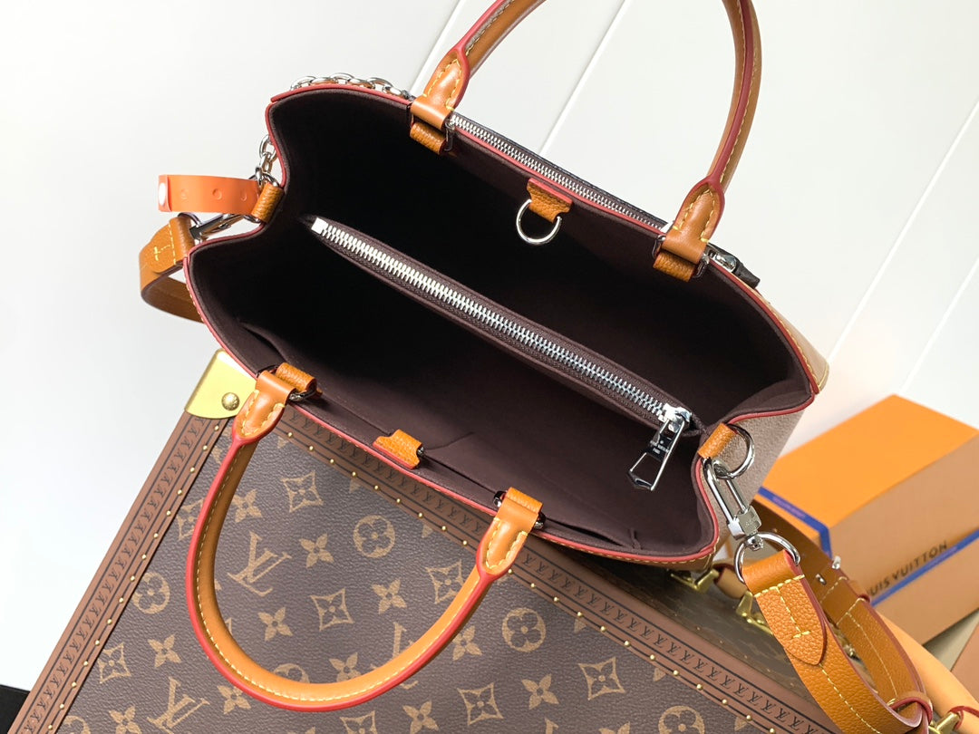 LV Marelle 30cm Tote Bag Caramel mix Brown Epi grain leather 241072