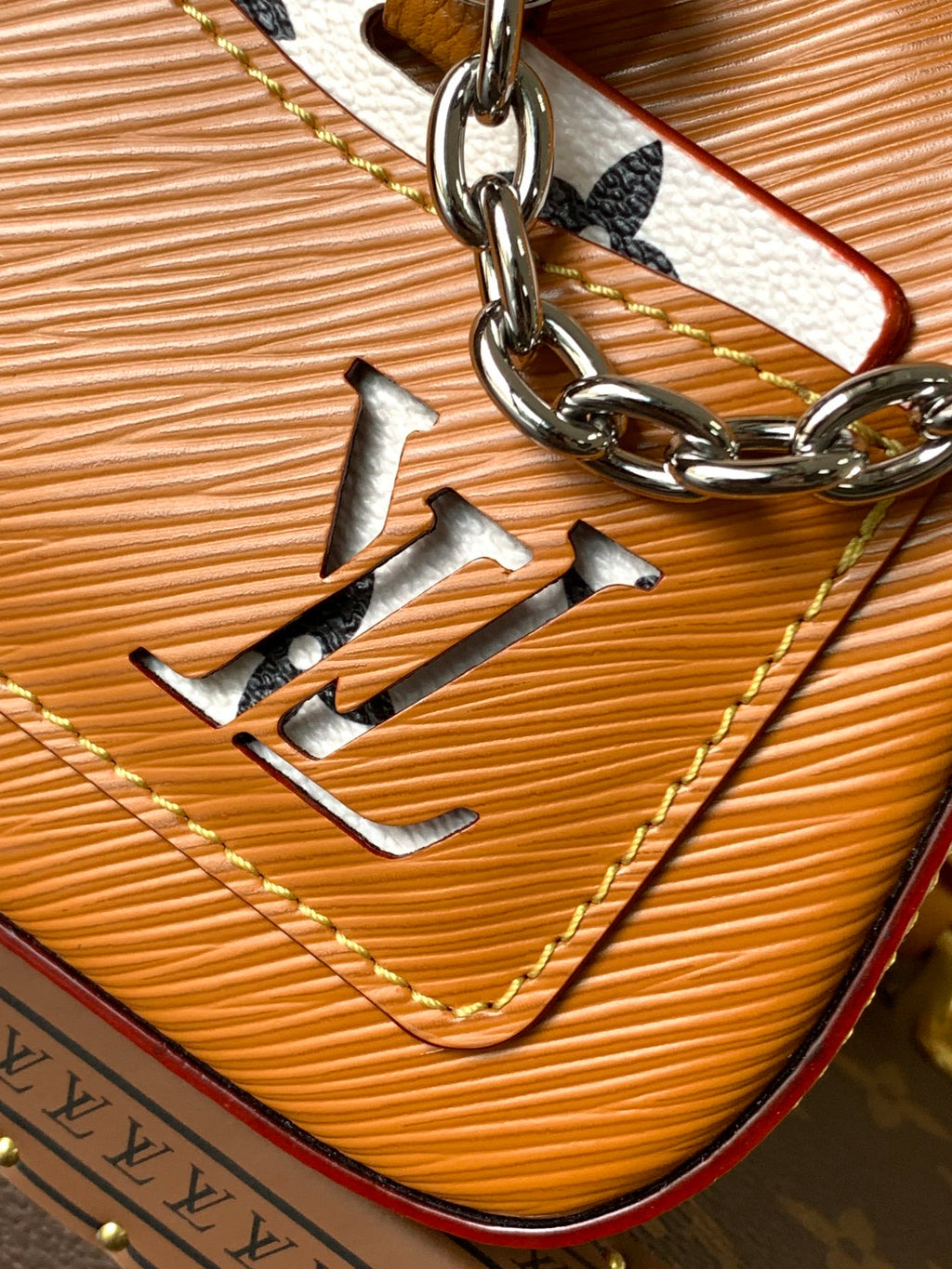 LV Marellini 19cm Caramel Epi Grain Cowhide Metal HW