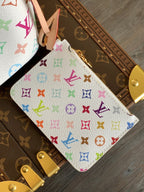 LV All In BB 16cm White Beige Monogram Canvas Cowhide