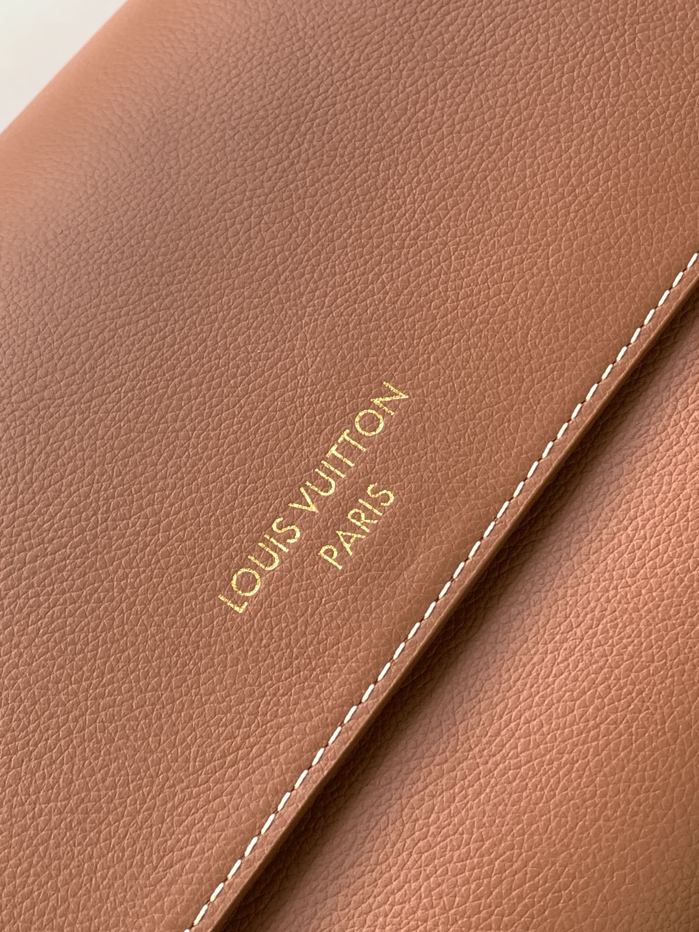 LV Low Key Messenger 30cm Cognac Brown Calfskin GHW