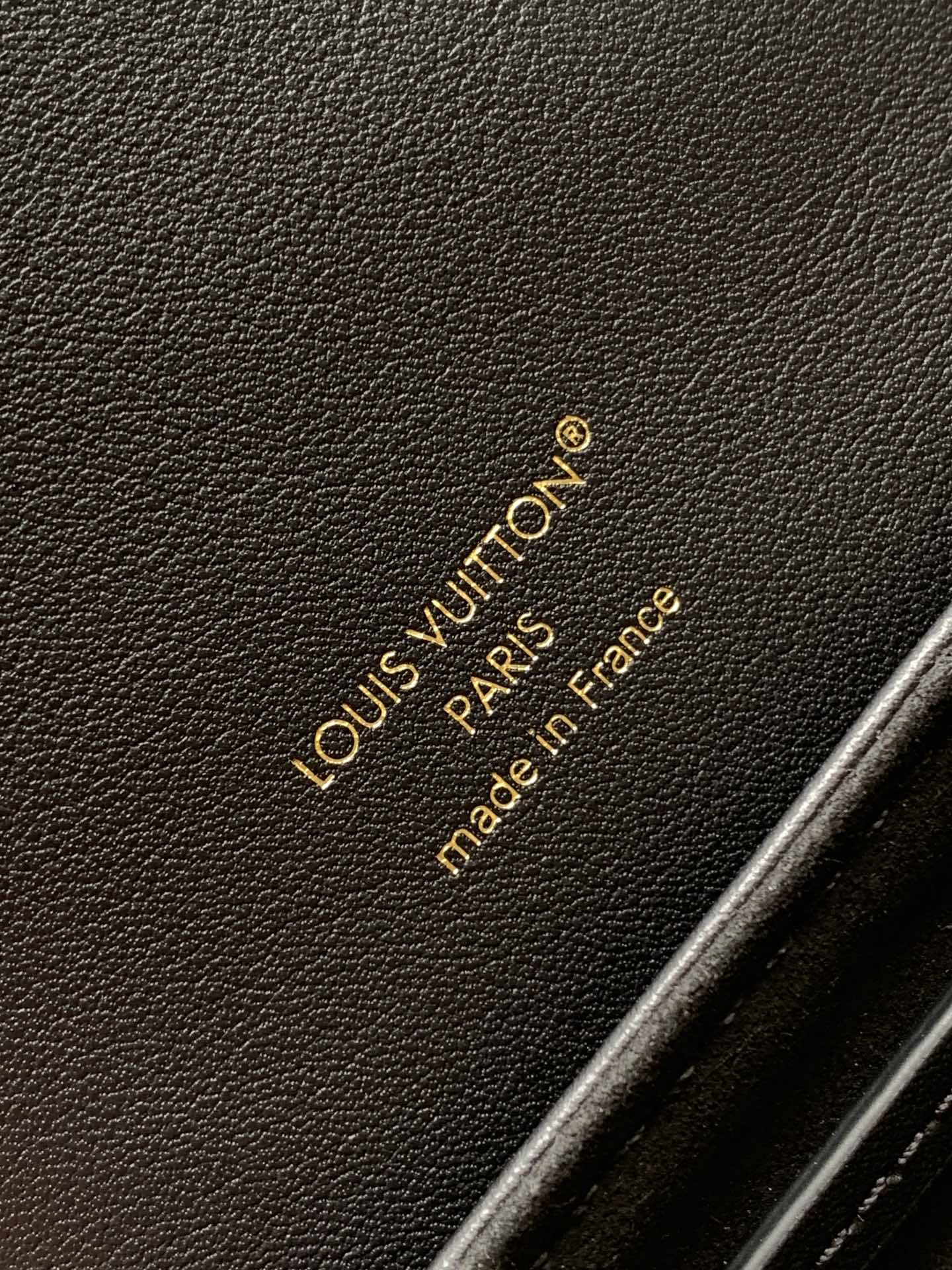 LV Coussin 26cm Backpack Black Gold Leather 252649