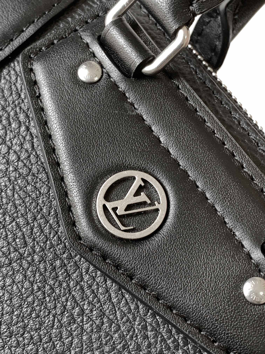 LV Nano LV Biker 23cm Black Sheepskin & Cowhide Metal