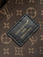LV Nano LV Biker 38cm Black Beige Sheepskin & Cowhide Metal