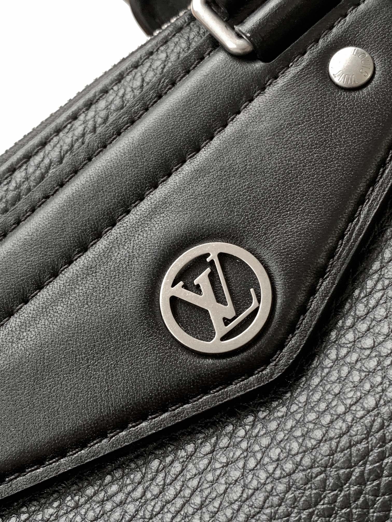 LV Nano LV Biker 30cm Black Sheepskin & Cowhide Metal