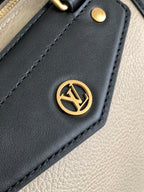 LV Nano LV Biker 30cm Black Beige Sheepskin & Cowhide Metal
