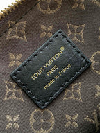 LV Nano LV Biker 30cm Black Light Gray Sheepskin & Cowhide Metal