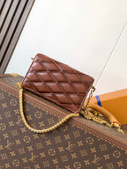 LV WOC Go-14 20cm Brown Sheepskin GHW