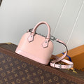 LV Alma BB Handbag 18cm Pink Epi Cowhide Metal HW