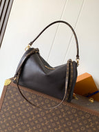 LV M26359 Express MM Handbag 36cm Brown Cowhide GHW