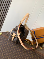LV Odyssee MM 36cm Brown Beige Monogram Canvas & Cowhide