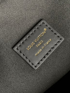 LV City Avenue PM 38.5cm Black Monogram Embossed Shadow Cowhide