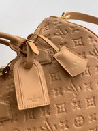 LV M11323 Speedy Soft 30 Apricot Monogram Empreinte Leather